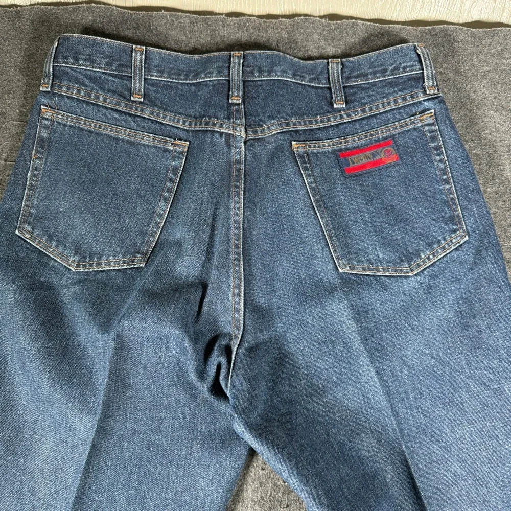 Wrangler Twenty X Mens Dark Wash Straight Leg Jeans Made USA 100% Cotton 36x36